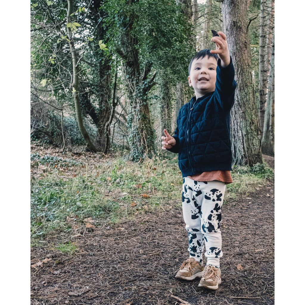 Panda Party Children's and Baby Leggings exclusively from Doctor Mother Other. Available from 3-6 months up to 2-3 years.