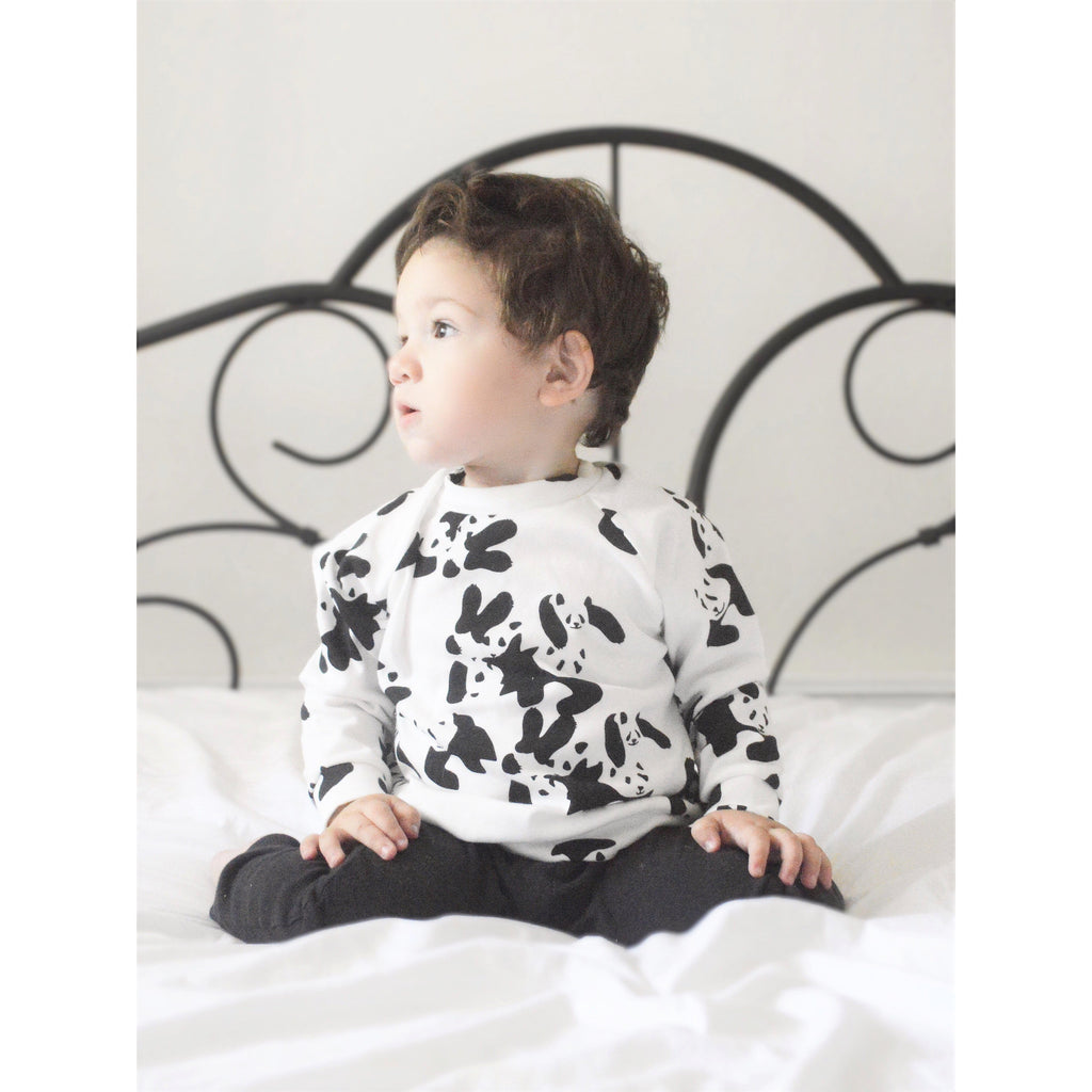 Panda Party baby & Children's Sweatshirt. Exclusively for Doctor Mother Other. Handmade in the UK